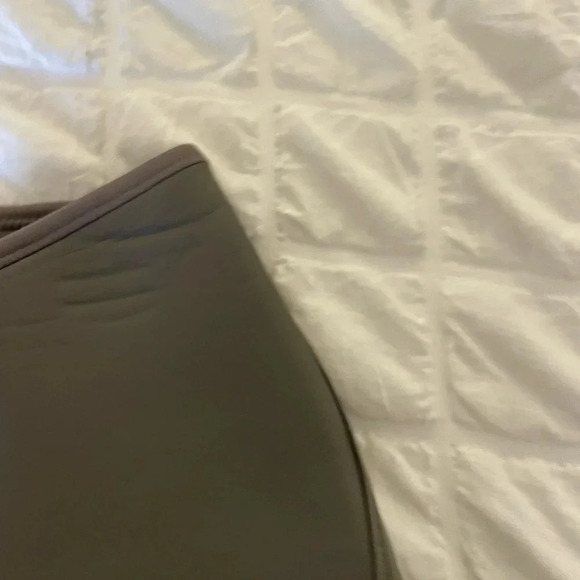 Skims gray rubberized scuba front zip mini skirt - Picture 8 of 11